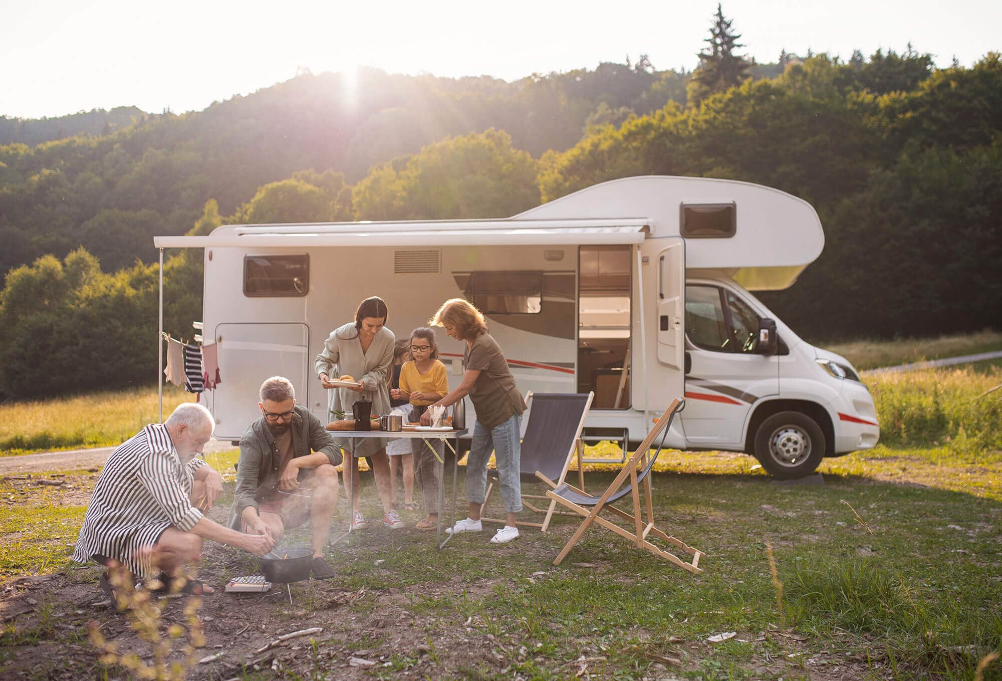 Camping Car Famille Montagne