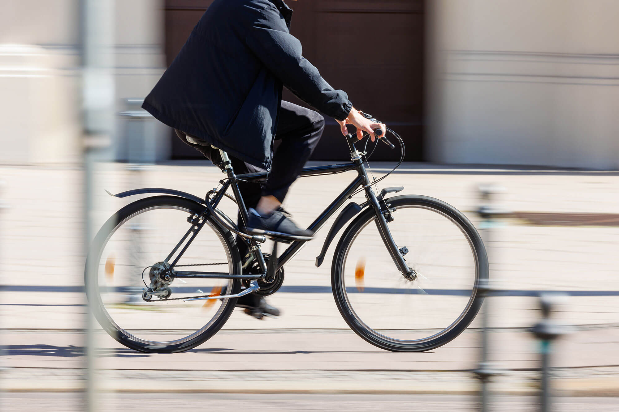 Cycliste Vitesse Ville