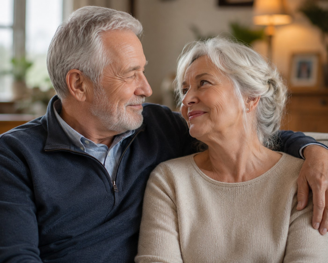 Couple Personnes Agees Amoureux