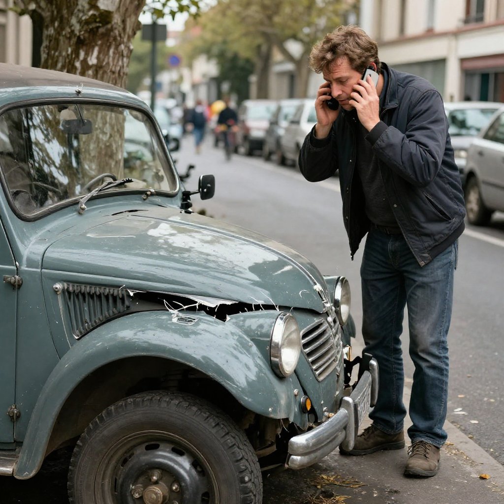 Accident Voiture Encetre Homme Telephone