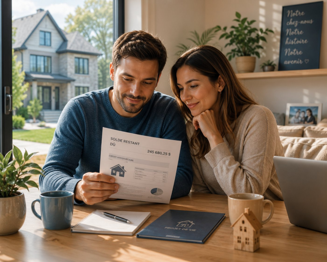 Couple Regarde Papiers Assurance Habitation